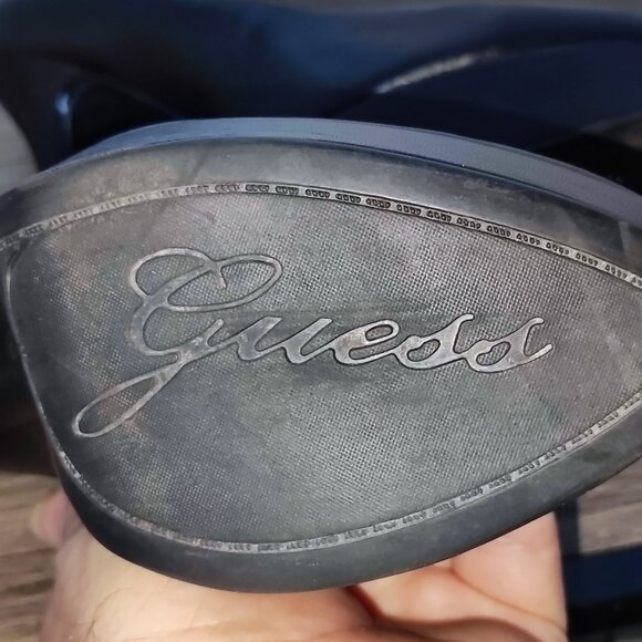 Guess leather platform high heel pumps black women's size EU 38 US 7.5 - Picture 9 of 10
